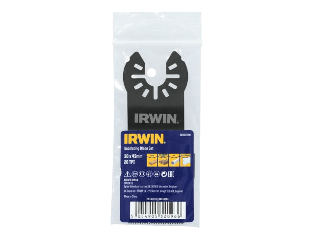 IRWIW1017210 Wood with Nails Oscillating Blade 30 x 43mm x 20 TPI