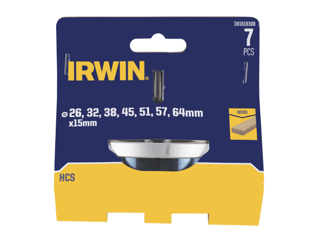 IRWIW1018308 Holesaw Set, 7 Piece