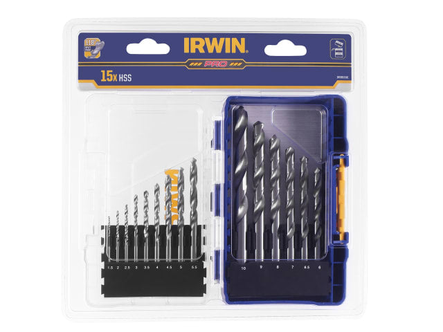 IRWIW3031501 HSS Pro Drill Bit Set, 15 Piece