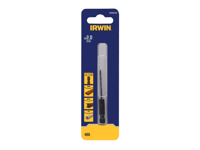 IRWIW3035102 HSS Drill Bit Hex Shank Bit 2.0mm