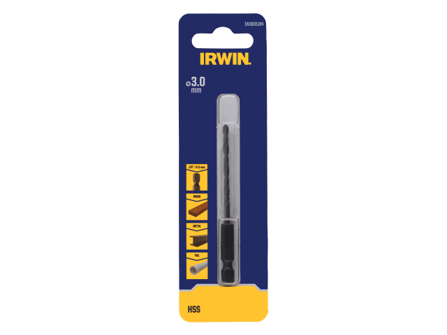 IRWIW3035104 HSS Drill Bit Hex Shank Bit 3.0mm