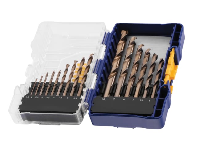 IRWIW3036501 HSS Cobalt Drill Bit Set, 15 Piece