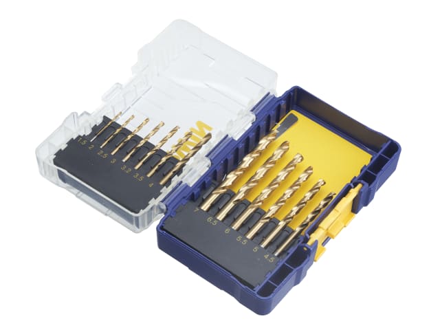 IRWIW3038503 HSS Titanium Metal Drill Bit Set, 13 Piece