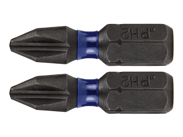 IRWIW6061302 Impact Pro Performance Screwdriver Bits PH2 25mm (Pack 2)