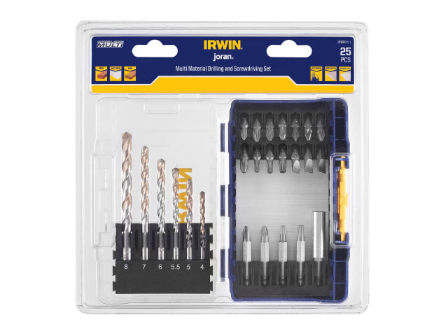 IRWIW6062521 Multi Material & Screwdriving Set, 25 Piece