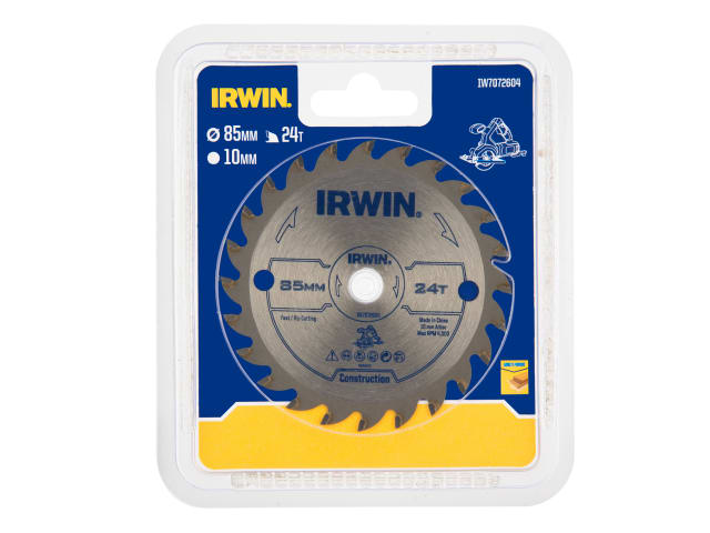 IRWIW7072604 General Purpose Saw Blade 85 x 10mm x 24T ATB