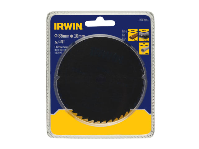 IRWIW7076911 General Purpose Saw Blade 85 x 10mm x 44T ATB