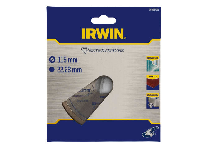IRWIW8087101 Continuous Rim Diamond Blade 115 x 22.23mm