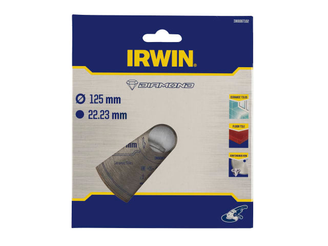 IRWIW8087102 Continuous Rim Diamond Blade 125 x 22.23mm