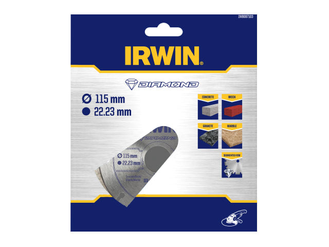 IRWIW8087103 Segmented Diamond Blade 115 x 22.23mm