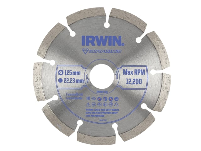 IRWIW8087104 Segmented Diamond Blade 125 x 22.23mm