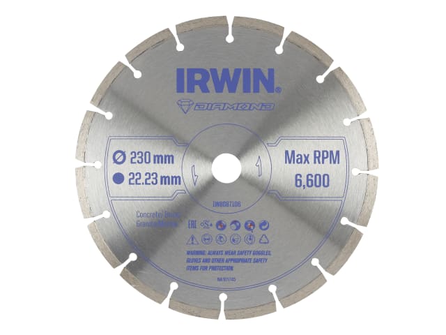 IRWIW8087106 Segmented Diamond Blade 230 x 22.23mm