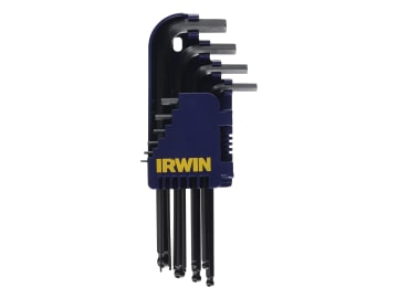 IRWT10757 T10757 Metric Long Arm Ball End Hex Key Set, 10 Piece