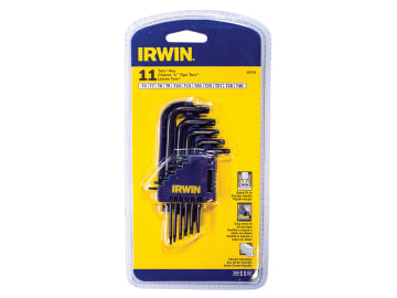 IRWT10758 T10758 Short Arm TORX Key Set, 11 Piece (TX6-TX40)