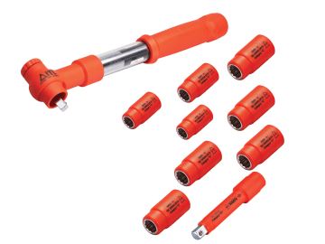 ITL00028 Insulated 3/8in Drive Metric Torque Wrench Kit, 10 Piece