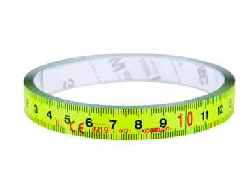 KOMFLT13 Stick Flat Tape Measure 1m (Width 13mm) (Metric only)
