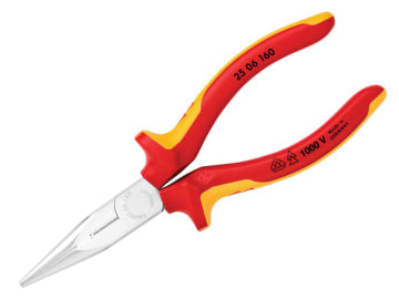 KPX2506160 VDE Snipe Nose Side Cutting Pliers (Radio) 160mm