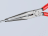 KPX2611200 Long Snipe Nose Side Cutting Pliers PVC Grips 200mm (8in)
