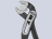 KPX8801180 Alligator® Water Pump Pliers PVC Grip 180mm
