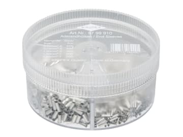 KPX9799910 Non-Insulated Wire Ferrules Assortment Box, 1,900 Piece
