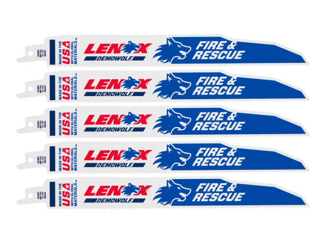 LEN20372960R DemoWolf Reciprocating Saw Blade 229 x 25 x 1.6mm 18 TPI (Pack 5)