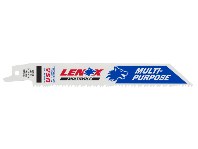 LEN20493B610 MultiWolf Wave Edge Reciprocating Saw Blade 152 x 19 x 0.9mm 10 TPI (Pack 25)