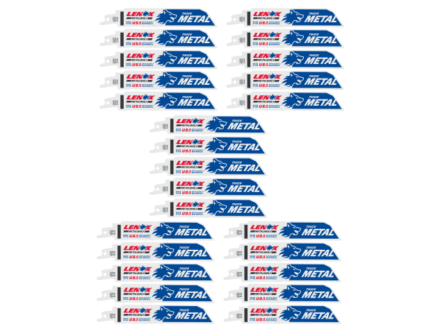 LEN20494B614 MetalWolf Wave Edge Reciprocating Saw Blade 152 x 19 x 0.9mm 14 TPI (Pack 25)