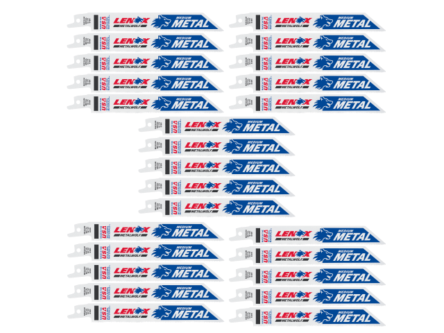 LEN20529B618 MetalWolf Wave Edge Reciprocating Saw Blade 152 x 19 x 0.9mm 10 TPI (Pack 25)