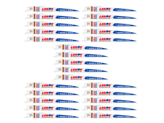 LEN20530B656 LumberWolf Reciprocating Saw Blade 152 x 19 x 1.3mm 6 TPI (25 Pack)