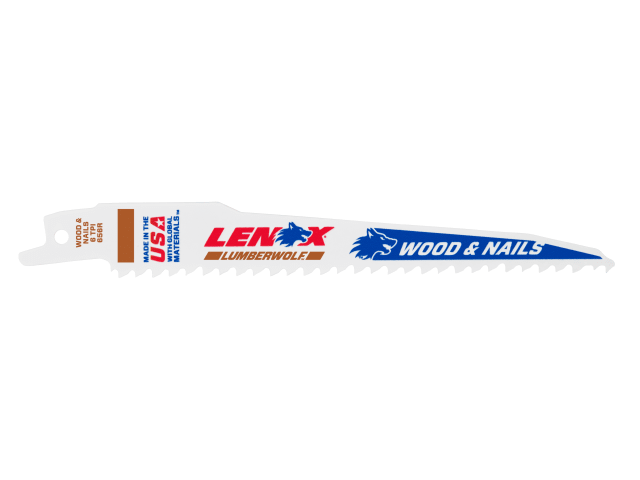 LEN20530B656 LumberWolf Reciprocating Saw Blade 152 x 19 x 1.3mm 6 TPI (25 Pack)