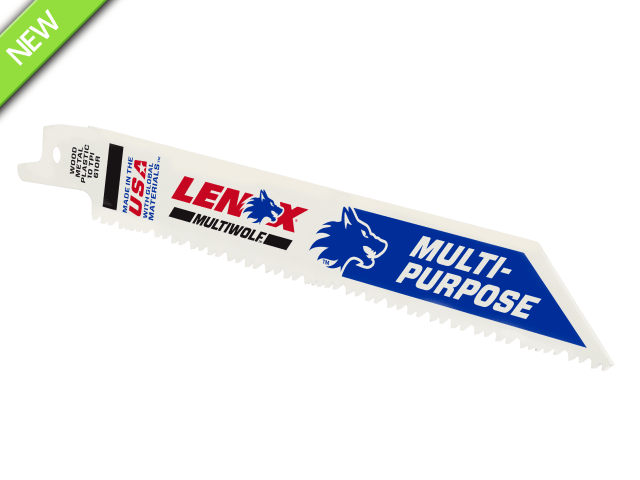 LEN20562610R MultiWolf Wave Edge Reciprocating Saw Blade 152 x 19 x 0.9mm 10 TPI (Pack 5)