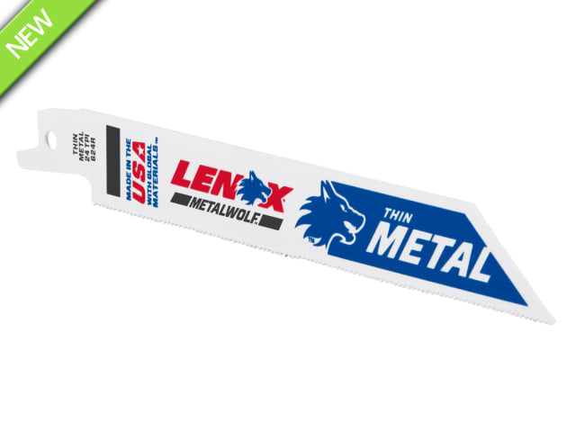 LEN20568624R MetalWolf Wave Edge Reciprocating Saw Blade 152 x 19 x 0.9mm 24 TPI (Pack 5)