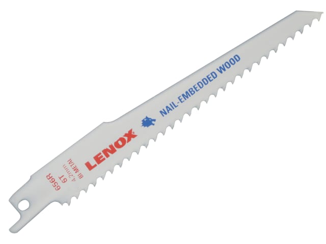 LEN20572 20572-656R Wood Cutting Reciprocating Saw Blade 150mm 6 TPI (Pack 5)