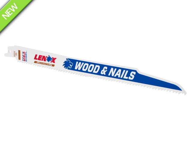 LEN20585156R LumberWolf Reciprocating Saw Blade 305 x 19 x 1.3mm 6 TPI (Pack 5)