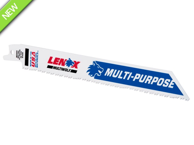 LEN20590B810 MultiWolf Wave Edge Reciprocating Saw Blade 203 x 19 x 1.3mm 10 TPI (Pack 25)