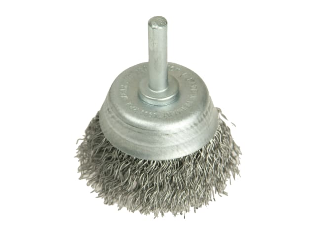 LES43012307 DIY Cup Brush with Shank 50mm, 0.35 Steel Wire