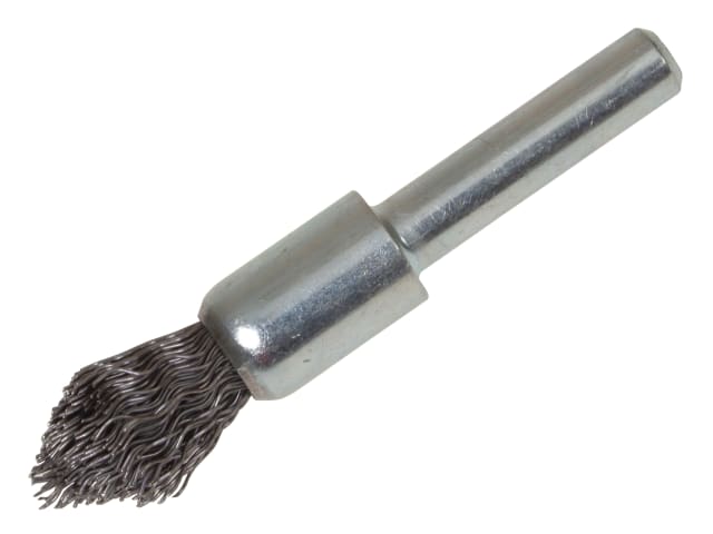 LES451162 Pointed End Brush with Shank 12/60 x 20mm, 0.30 Steel Wire