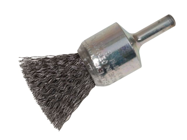 LES453161 End Brush with Shank 23/22 x 25mm, 0.30 Steel Wire