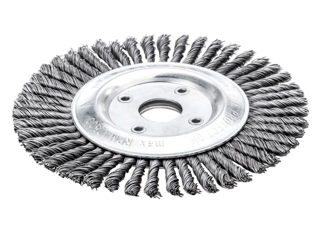 LES47320140 Pipeline Brush 40 Knots 125 x 22.2mm Bore Steel Wire