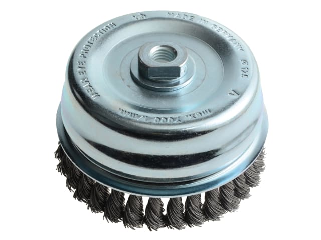 LES487217 Knot Cup Brush 125mm M14x2.0, 0.50 Steel Wire*
