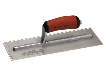 M/T702SD M702SD Notched Trowel Square 1/4in DuraSoft® Handle 11 x 4.1/2in