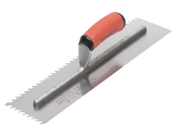 M/TMLF1216SD LayFlat 13mm Notch Trowel 16 x 4in