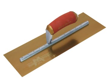 M/TMPB145GSD MPB145GSD Pre-Worn PermaShape® Finishing Gold S/S Trowel DuraSoft® 14 x 5in