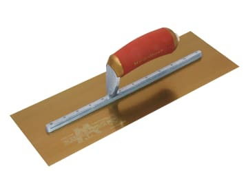 M/TMPB165GSD MPB165GSD Pre-Worn PermaShape® Finishing Gold S/S Trowel DuraSoft® 16 x 5in