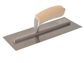 M/TMXS1SS MXS1SS Plasterer's Finishing Trowel Stainless Steel Wooden Handle 11 x 4.1/2in