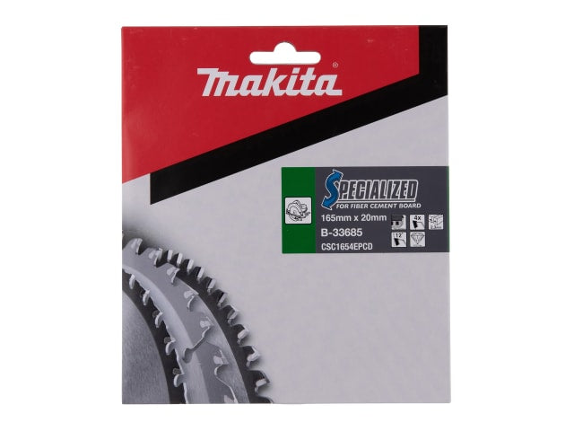 MAKB33685 B-33685 Specialized Blade for Fibre Cement Board 165 x 20mm x 4T