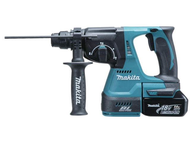 MAKDHR242RTJ DHR242RTJ SDS Plus BL Hammer Drill 18V 2 x 5.0Ah Li-ion