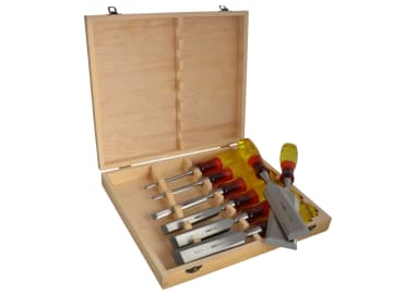 MAR373S8 M373 Bevel Edge Chisel Splitproof Handle Set, 8 Piece