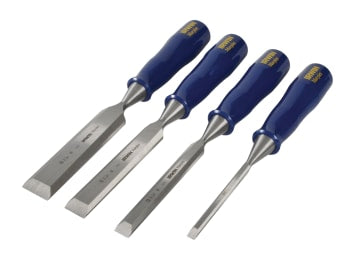 MAR444S4 M444 Bevel Edge Chisel Blue Chip Handle Set, 4 Piece