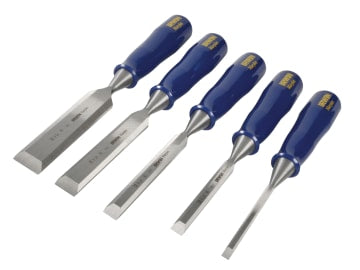 MAR444S5 M444 Bevel Edge Chisel Blue Chip Handle Set, 5 Piece